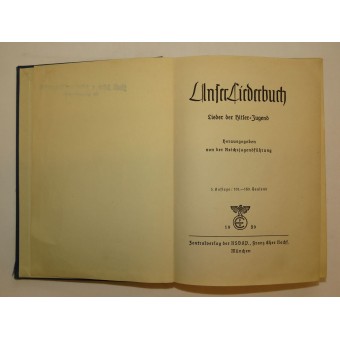 Unser Liederbuch Sånger från Hitlerjugend. Snyggt illustrerad. Espenlaub militaria